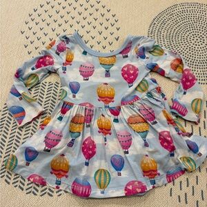 Little sleepies balloon ride twirl with bodysuit 12-18